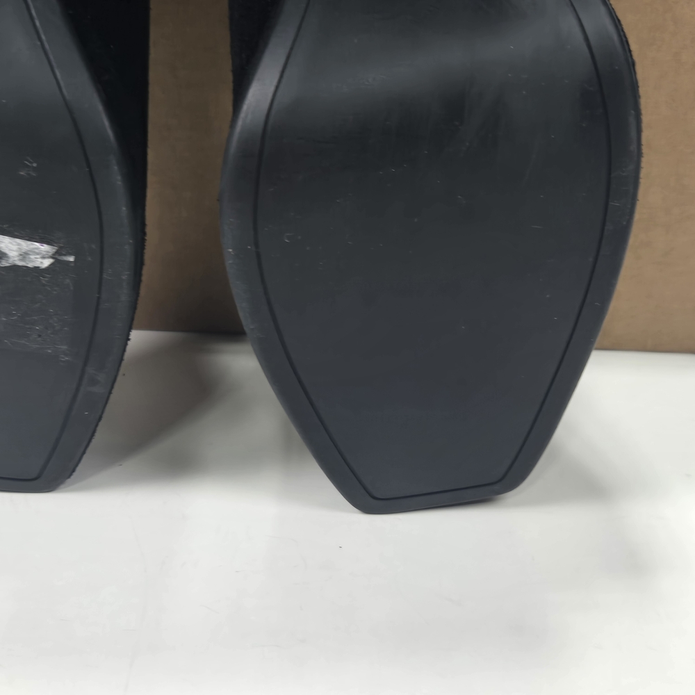 Dolce Vita Gracey Black Suede Leather Platform Block Heeled Boots Size 7.5 7 1/2 - Picture 8 of 16